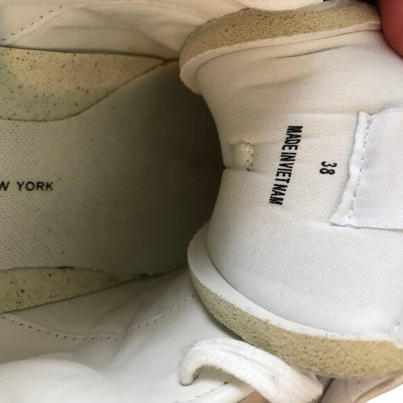 Rag & Bone White Retro Court Sneakers Size 7.5 - Picture 8 of 8